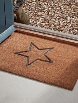 Embossed Rubber Star Doormat - Large