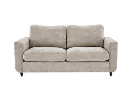 Esprit 3 Seater Fabric Sofa Bed - Silver