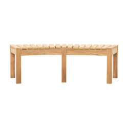 Gallery Interiors Champy Outdoor Bench in Natural