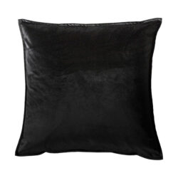 Gallery Interiors Meto Velvet Oxford Black Cushion