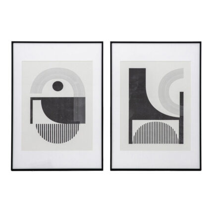 Gallery Interiors Set of 2 Edi Rotunda Framed Wall Art Multicoloured