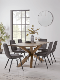 Geo Rustic Oak Dining Table - 2m