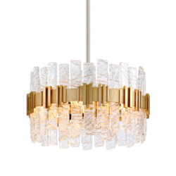 Hudson Valley Lighting Ciro Copper Base And Clear Shade Chandelier