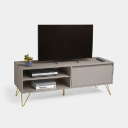 Jensen Grey Gold TV Unit with Hairpin Legs