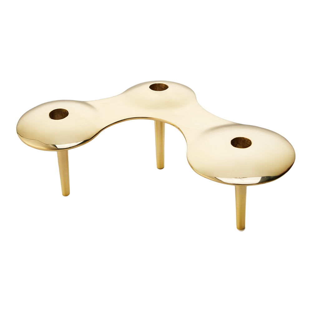 Liang & Eimil Golden Pools Candle Holder Brass Online in UK Buy Now