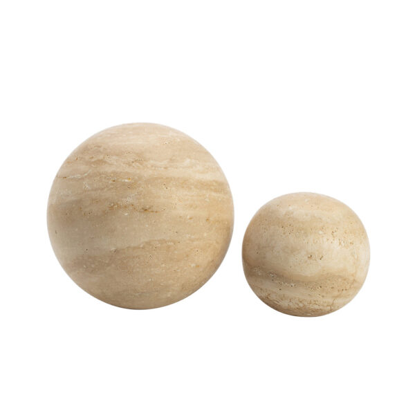 Liang & Eimil Marble Ball Set Of 2 Sculpture Brown
