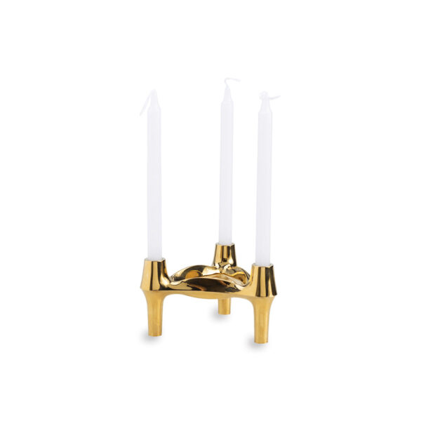 Liang & Eimil Triangular Candle Holder Gold