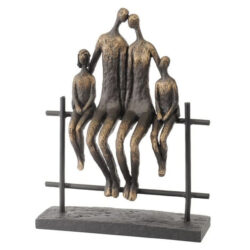 Libra Calm Neutral Collection - Duxford Bench Family Of Four Sculpture