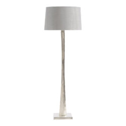 Libra Luxurious Glamour Collection - Iconic Trinity Silver Aluminium Floor Lamp With Grey Shade