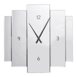 Libra Midnight Mayfair Collection - Aruna Modern Mirrored Wall Clock