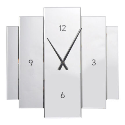 Libra Midnight Mayfair Collection - Aruna Modern Mirrored Wall Clock