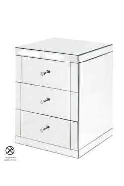 Lucia Mirrored Bedside Table