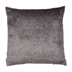 Malini Burnt Velvet Cushion in Silver - 43 x 43cm