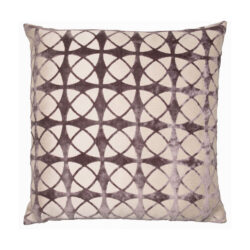 Malini Cut Velvet Spiral Cushion in Grey - 43 x 43cm