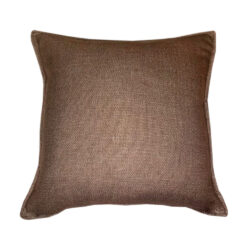 Malini Linea Faux Linen Cushion in Brown