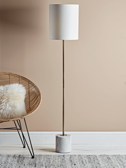 Marble & Brass Floor Lamp