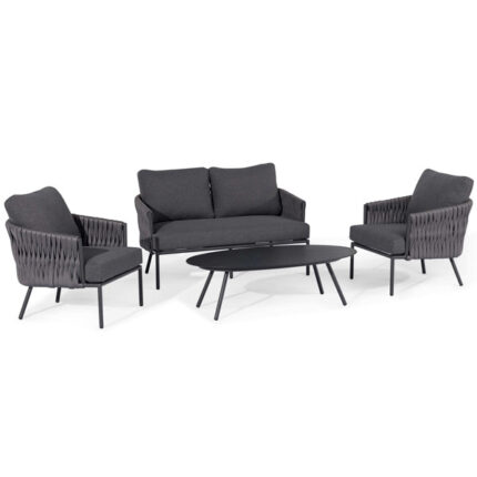 Maze Marina 2 Seater Outdoor Sofa set in Charcoal