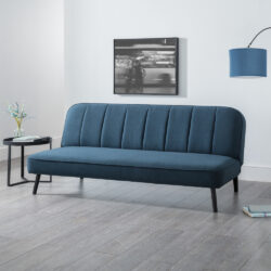 Miro - 2 Seater Sofa Bed - Blue - Linen