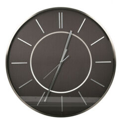 Move Glass Wall Clock With Anthracite And Graphite Metal Frame