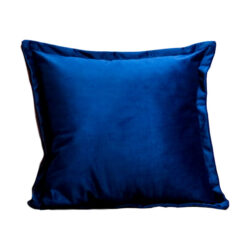 Native Home Cushion Velvet Plain Cover Navy Blue / Navy Blue