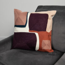 Native Home Purple Abstract Boho Cushion Cover