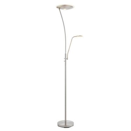 Olivia's Adaline Floor Lamp Satin Chrome
