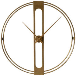 Olivia's Boutique Hotel Collection - Brass Round Wall Clock