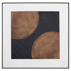 Olivia's Soft Industrial Collection - Neavah Wall Art in Black & Brown