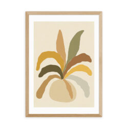 Pastel Plant by Alisa Galitsyna - A3 Oak Framed Art Print