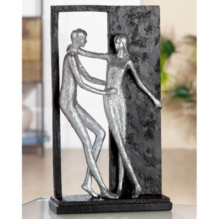 Promises Poly Design Sculpture In Antique Silver