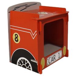 Racing Car - Children's Bedside Table - Red - Wooden