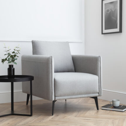 Rohe - Armchair - Grey - Fabric