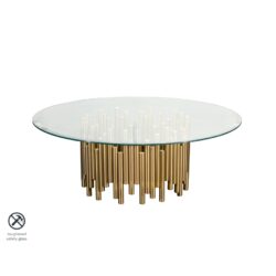 Rubell Brass Coffee Table