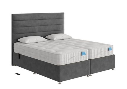 Sleep Story - Natural Comfort Adjustable Firm Divan Bed With 2 Drawer Storage - Super King - Lace Domino