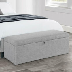 Sorrento - Linen Blanket Box - Light Grey - Linen