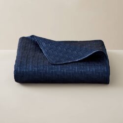 Ted Baker T Quilted Quilted Throw, Navy