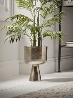 Textured Gold Footed Planter
