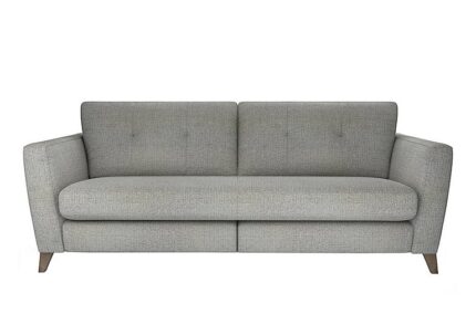 The Lounge Co. - Hermione 4 Seater Fabric Sofa - Chinchilla Paw