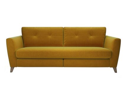 The Lounge Co. - Hermione 4 Seater Fabric Sofa - Golden Spice