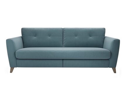 The Lounge Co. - Hermione 4 Seater Fabric Sofa - Shallow Puddle