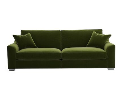 The Lounge Co. - Isobel 4 Seater Fabric Fibre Fill Sofa - Woodland Moss