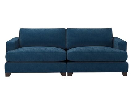 The Lounge Co. - Lorrie 4 Seater Fabric Fibre Fill Sofa - Sweet Pea