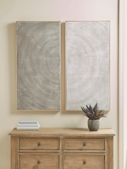 Two Spiral Panel Wall Art