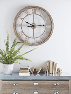 Weathered Wood Cut Out Clock