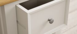 Weymouth Oak and Soft White Painted 2 Drawer Bedside Chest