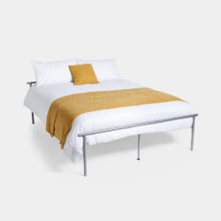 White King Size Metal Bed Frame