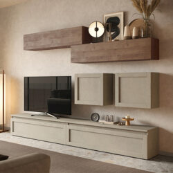 Abby Wooden Entertainment Unit In Clay And Mercure