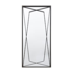 Gallery Interiors Scott Leaner Mirror in Black 160x75cm