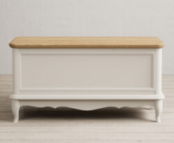 Chateau Oak and Soft White Painted Blanket Box