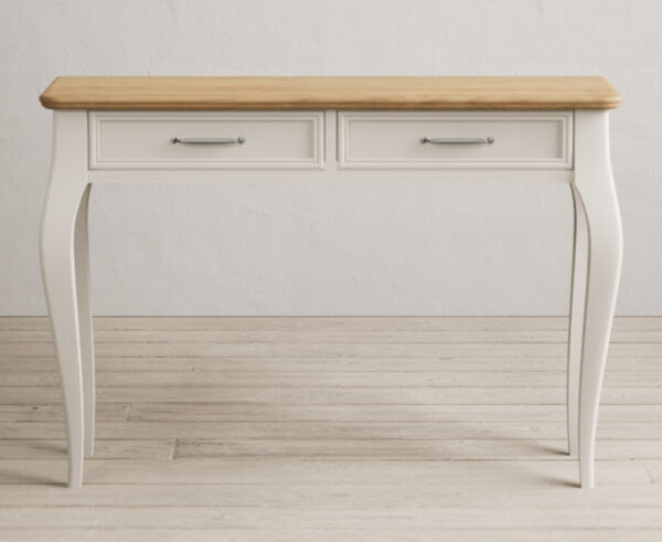 Chateau Oak and Soft White Painted Dressing Table